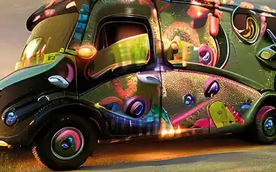 Abstract Van Image