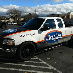 Hybrid Truck Wrap Image